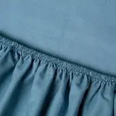 Kayori Split Topper Hoeslaken Shizu Blauw (Percal)-160 x 200 cm