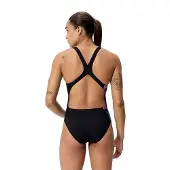 Speedo placem printed powerb wedstrijd badpak dames -