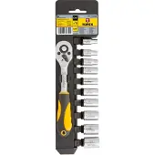 GRUPA TOPEX Doppen + Ratel 1/4", 11 Delig