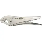 Topex Universele vergrendelings tang, 225 mm, met rechte bekken