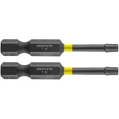 Graphite - Impact Bits - TX15 - 50mm - S2 Staal