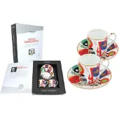 CARMANI Set van 2 espressobekers - Wassily Kandinsky, Musa's ()