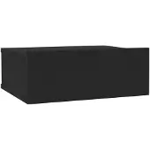 vidaXL Nachtkastje zwevend 40x30x15 cm bewerkt hout zwart