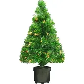 vidaXL Arbre de Noël artificiel Fibre optique 64 cm Vert