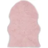 vidaXL Vloerkleed 60x90 cm kunstschapenvacht roze