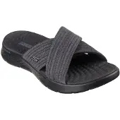 SKECHERS Muiltjes 'Go Walk Flex' grijs / zwart