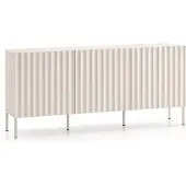 Selsey Drina dressoir 3-deurs | Design mdf beige 170x77x37 cm ladekasten | NADUVI