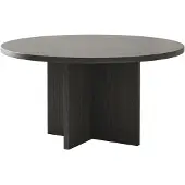 Selsey Salontafel Philipa rond | spaanplaat zwart 76xx40x76 cm salontafels | NADUVI