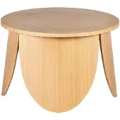 Selsey Salontafel Miranda rond klein | mdf naturel 60x40x60 cm salontafels | NADUVI