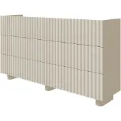 Selsey Ladekast Cassidy zes lades | mdf beige 147x84x38.8 cm ladekasten | NADUVI