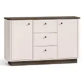 Selsey Vilavio – Dressoir 2-deurs, 3 laden, Kasjmier/eikenlook donker, 138 cm