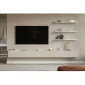 Selsey TV-meubel Vesper zwevend 300 cm | mdf beige 302.39999389648438x28.5x31.600000381469727 cm tv-meubels | NADUVI