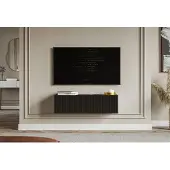 Selsey TV-meubel Vesper zwevend 100 cm | mdf zwart 100.80000305175781x28.5x31.600000381469727 cm tv-meubels | NADUVI