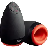 Teazers - Orale Masturbator - Masturbator - Oplaadbaar - Waterbasis - Sex Toys voor Mannen - Masturbator voor Man - Masturbators - Masturbator voor Mannen Elektrisch - Rood/Zwart