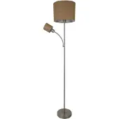 Naeve Vloerlamp Filomena, bruin / roest, Woon-/ Eetkamer, metaal, vloerlamp