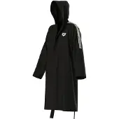 Arena Badjas Team Stripe Zwart/Wit