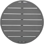 Bolero Aluminium Rond Tafelblad Donkergrijs 580mm - FX037