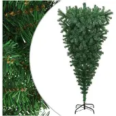 vidaXL Kerstbomen PVC, Steel Groen