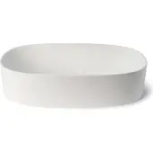 Luca Opzetwastafel ovaal 55x35x12.5 cm glans wit