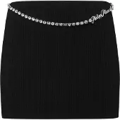 Philipp Plein Gebreide Korte Rok Signature