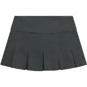 Superdry Bench Logo Geplooide Twill Minirok Dark Grey Grootte: S