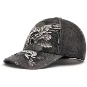 Ed Hardy Pet 'Brave Hearts' grijs / black denim / wit
