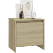 vidaXL Nachtkastjes 2 st 45x34x44,5 cm bewerkt hout sonoma eikenkleur