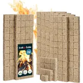KOTARBAU 400 Stuks Aanmaakblokjes voor Open Haard - Houtwol - 25x8x13 cm - Aanmaakwokkels - Aanmaakblokjes voor Houtkachel - BBQ Open Haard