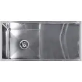 Lendo Online Spoelbak met Afdruipgedeelte 87x44 cm RVS Zilver