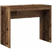 vidaXL Bureau 90x40x72 cm bewerkt hout oud houtkleurig