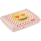 Keeeper Carla Emoji broodtrommel, 0,5 L, roze