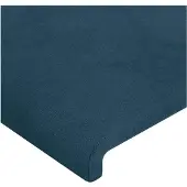 vidaXL Hoofdbord donkerblauw 180x5x118/128 cm fluweel
