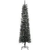 vidaXL Kunstkerstboom met standaard smal 180 cm PVC groen