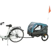 Trixie fietskar tot 45 kg blauw/grijs - l 81x112/155x112 cm
