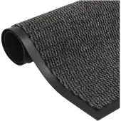 vidaXL Droogloopmat rechthoekig getuft 60x90 cm antraciet