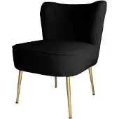 Lizzely Garden & Living Fauteuil zitbank 1 persoons Teddy zwart stoel