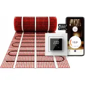 E-Heat Verwarmingsmat Set Basic WiFi 9 m² / 1350 Watt Set met ET44-thermostaat | Wit (inbouw)