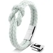 SERASAR Gevlochten Damesarmband [Knot] - Blauw 16cm - Polsbandje voor Tienersieraden