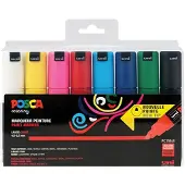 Posca PC-7M acrylmarkerset (4,5 - 5,5 mm rond) 8 stuks