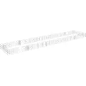 vidaXL Gabion plantenbak verhoogd 500x100x20 cm gegalvaniseerd staal