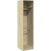 vidaXL Kledingkast 50x50x200 cm bewerkt hout sonoma eikenkleurig