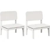 vidaXL Tuinstoelen, 2 stuks, wit, 60x52,5x72 cm, massief grenenhout