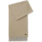 BOSS In Italië vervaardigde sjaal van wol met logopatch