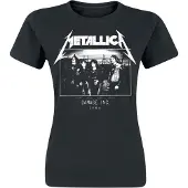 Metallica T-shirt MOP Photo Damage Tour Femme Noir - Taille S
