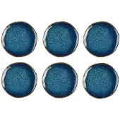 Medard de Noblat - Vertigo Denim - Dessertborden 21 cm - 6 delig - Stoneware