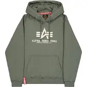 Alpha industries Sweatshirt donkergroen / wit