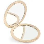 Beter Mirror Dubbele Opvouwbare Tas Van Natuurlijke Vezels X4 #beige