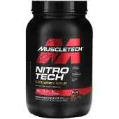 Muscletech , Nitro Tech, 100% Whey Gold, Dubbel Rijke Chocolade, 2,01 lbs (910 g)