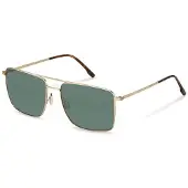 Rodenstock Zonnebril - - R1448 - Piloot - Gouden havana metaal - Bruine glazen