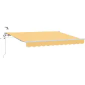 vidaXL Uitschuifbare luifel Zand 600 × 300 cm Polyester